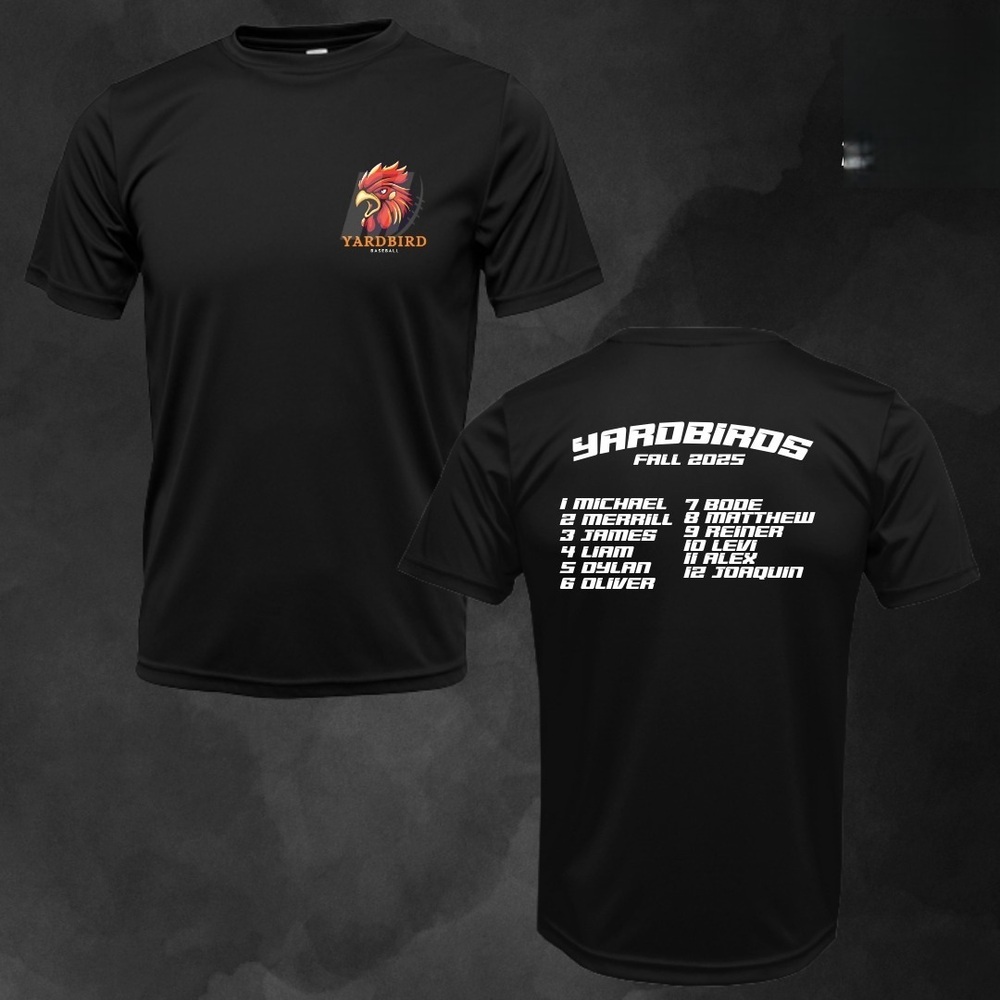 Yardbirds Roster Tee – Maverick Sports 2 Sided
